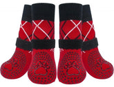 KUTKUT Dog Socks to Prevent Licking Paws, Double-Sided Non-Slip Dog Socks for Hardwood Floors Anti Slip Paw Protector with Elastic Reflective Straps for Small Medium, Large, Senior Dogs